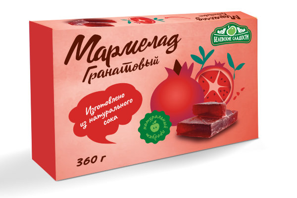 №2 Мармелад  "Гранатовый" белевский 360г  в Балахне