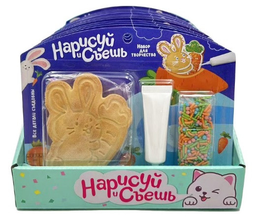  Набор для творчества Нарисуй и съешь "Зайка" (блок 12шт 59г) в Балахне