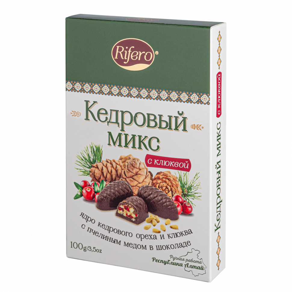  Риф и ко Конфеты "Кедровый микс КЛЮКВА" 100г     в Балахне