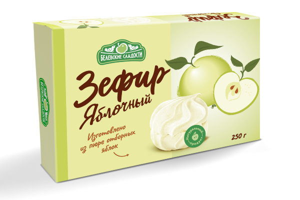 №2 Зефир белевский "Яблочный" 250г в Балахне