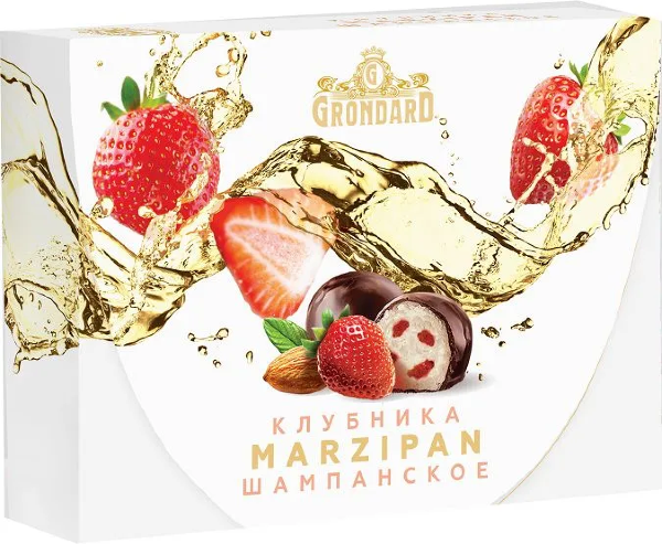 №1 TM Grondard       (10185) Конфеты глазированные Марципановые Клубника и Шампанское, 98г в Балахне